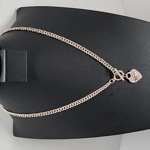 Guess Rhinestone Heart ❤️ Necklace